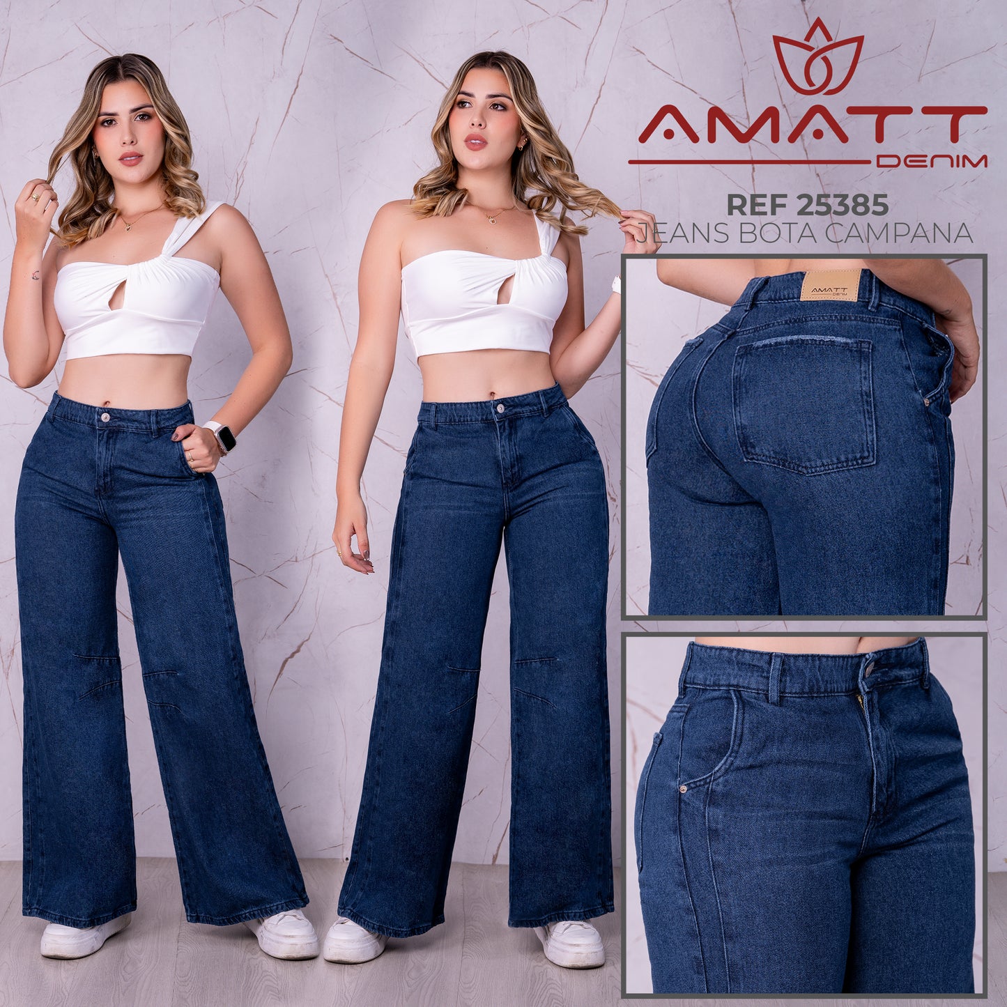 JEAN WIDE LEG REF:25385