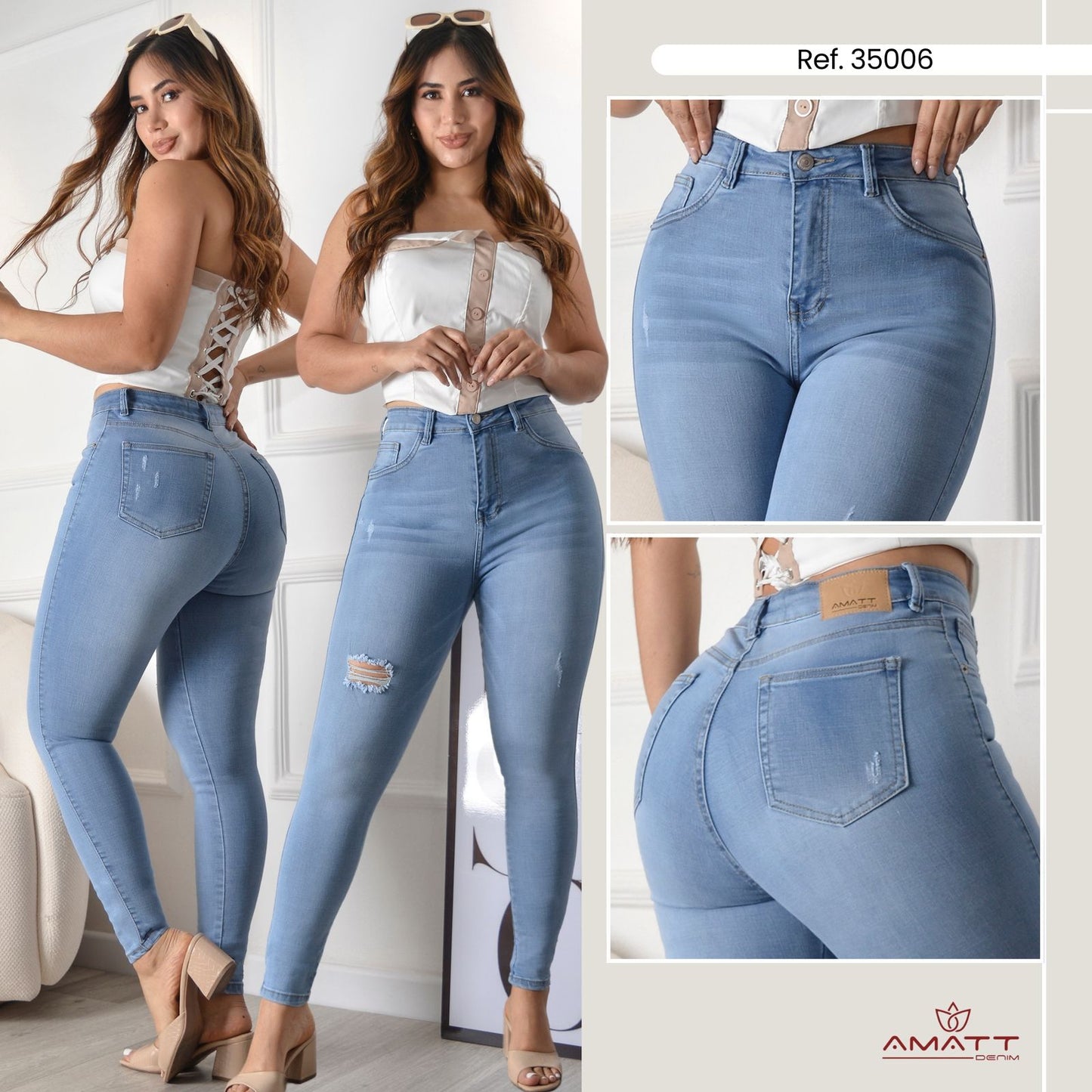PACK SKINNY PREMIUM MUJER X3