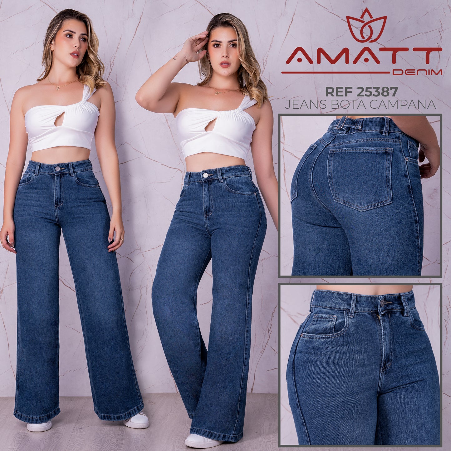 JEAN WIDE LEG REF:25387