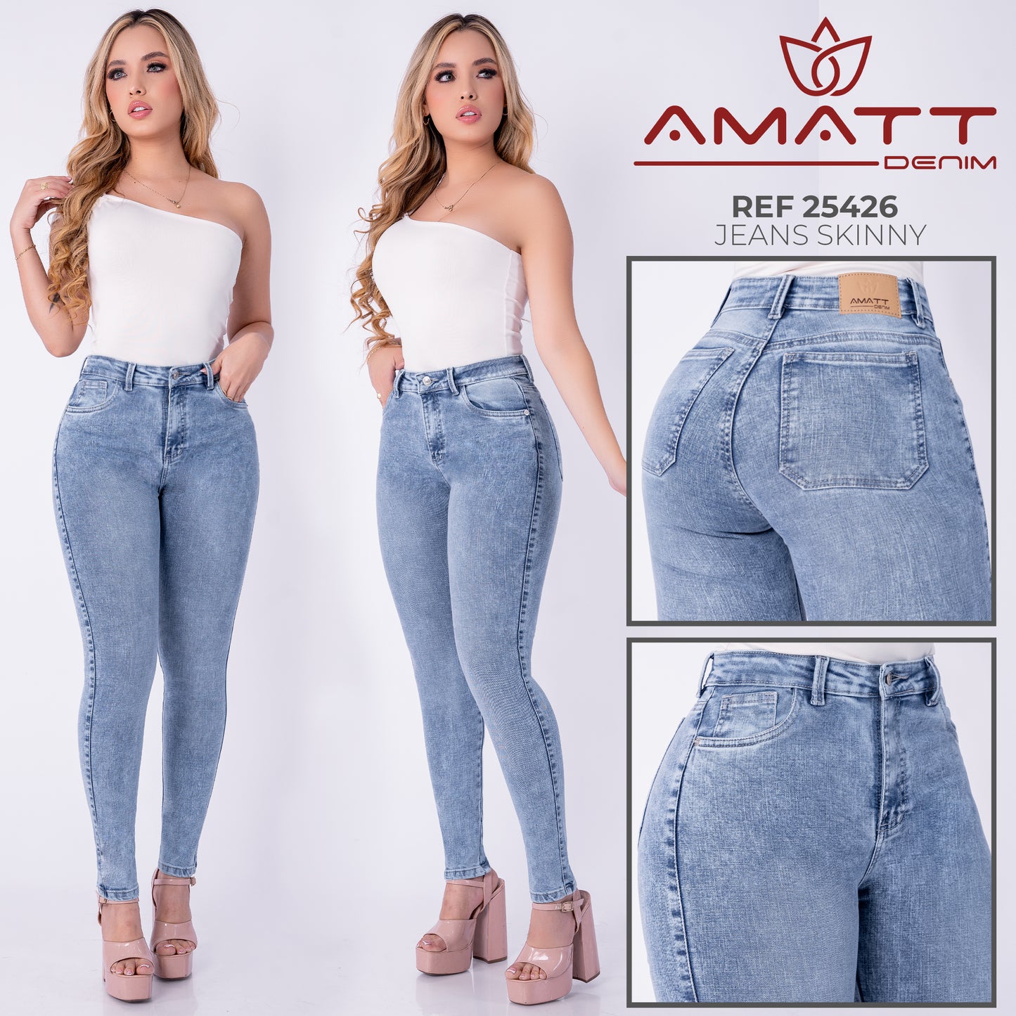 PACK SKINNY PREMIUM MUJER X2