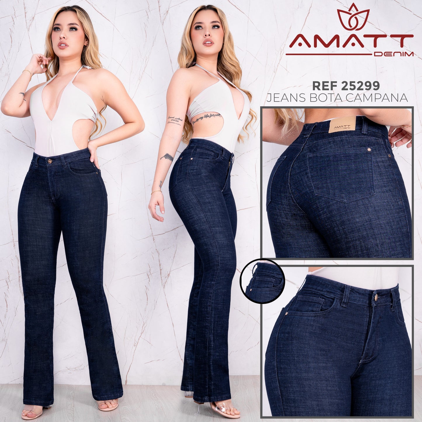 PACK BOTA CAMPANA PREMIUM MUJER X2