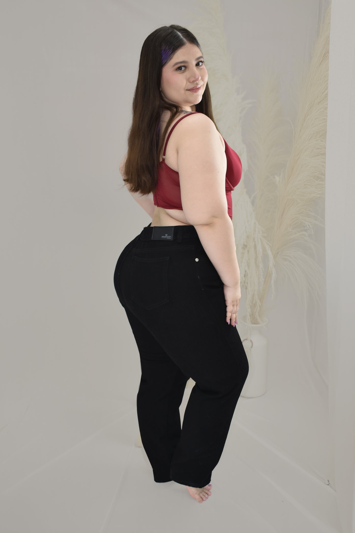 JEAN MOMFIT PLUS SIZE REF: 25460