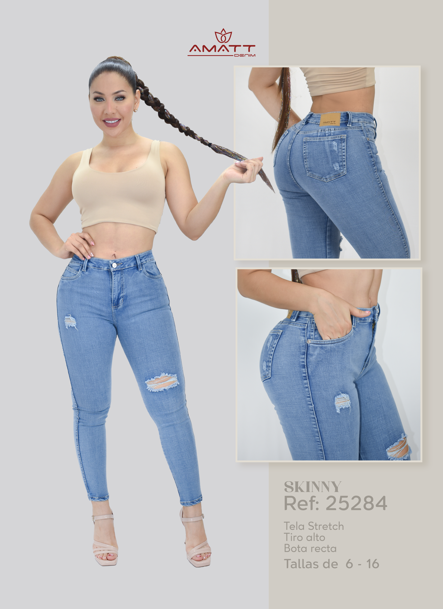 PACK SKINNY PREMIUM MUJER X2