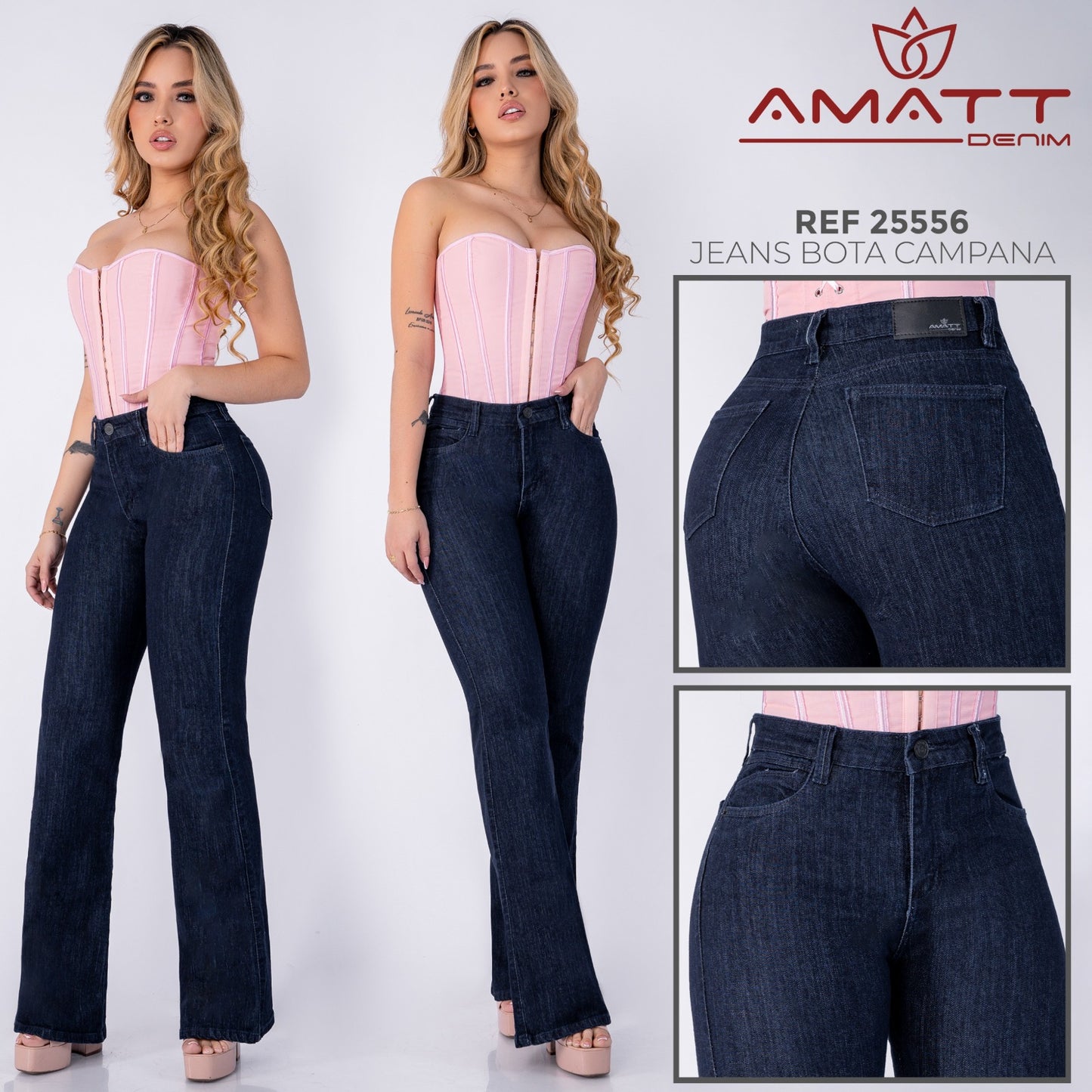 PACK BOTA CAMPANA PREMIUM MUJER X2