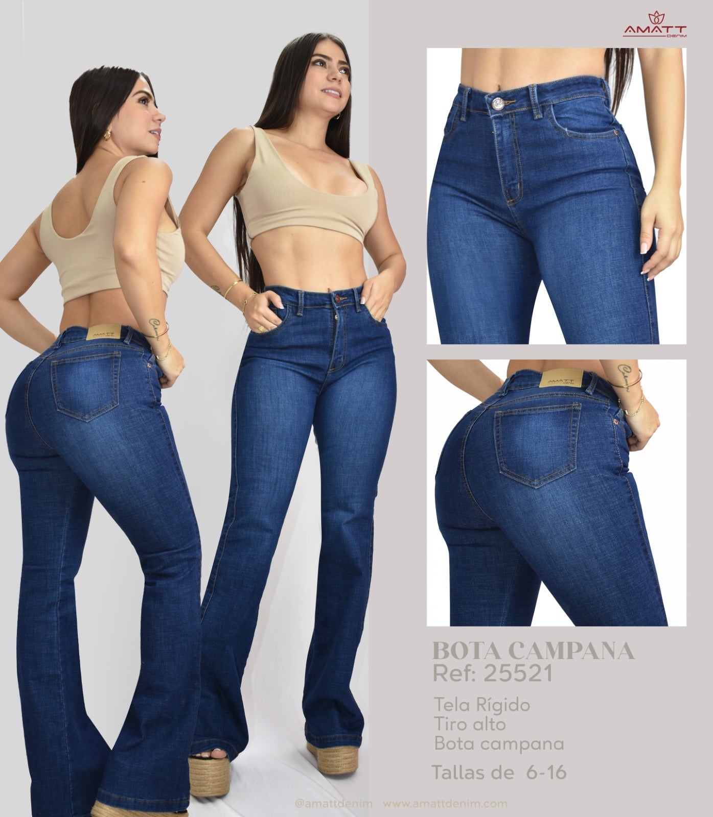 PACK BOTA CAMPANA PREMIUM MUJER X2