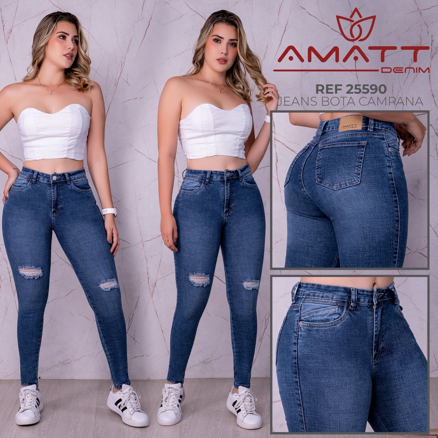 PACK SKINNY PREMIUM MUJER X2