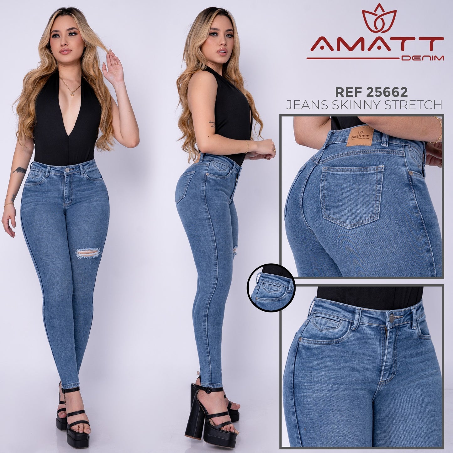 PACK SKINNY PREMIUM MUJER X2